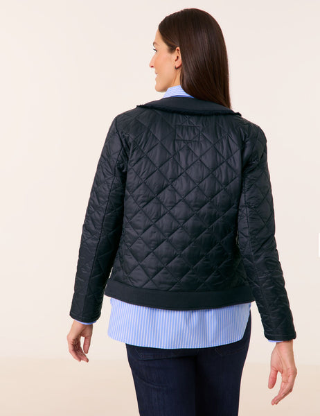 Jacket with Quilting in Navy