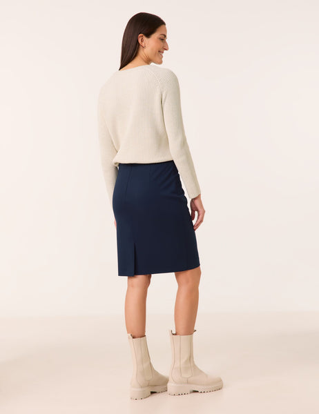 Navy Pencil Skirt