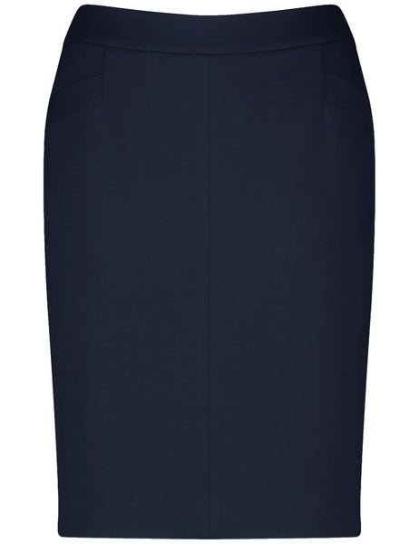 Navy Pencil Skirt
