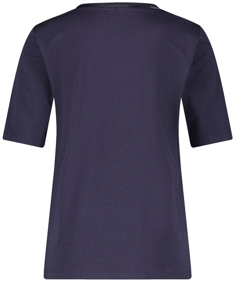 T-Shirt with Chiffon Trim