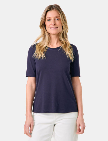 T-Shirt with Chiffon Trim