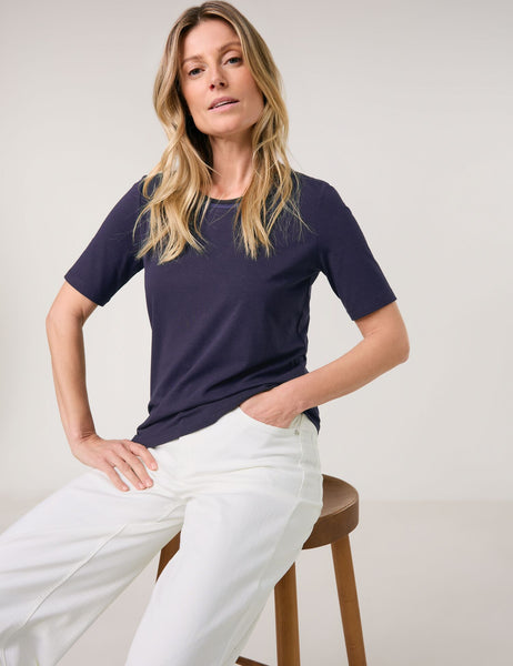 T-Shirt with Chiffon Trim
