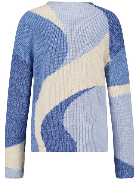 Jumper with Intarsia Pattern