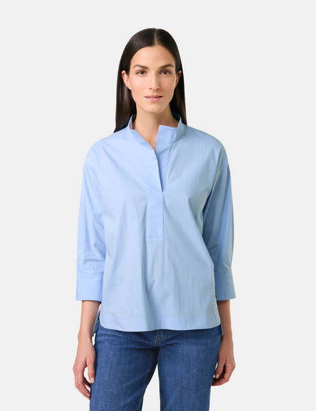 Cotton-Blend Blouse