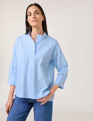 Cotton-Blend Blouse