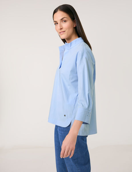 Cotton-Blend Blouse