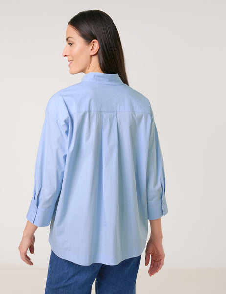 Cotton-Blend Blouse