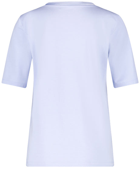 T-Shirt with Chiffon Trim