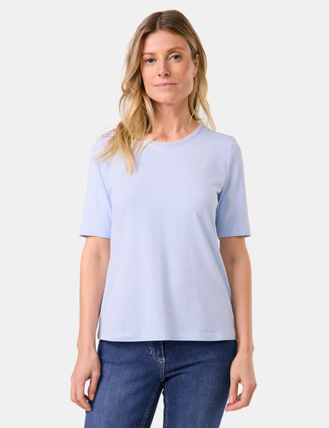 T-Shirt with Chiffon Trim