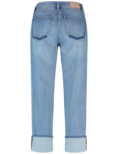 Jeans with Turn-Up Cuff