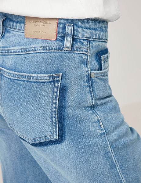 Jeans with Turn-Up Cuff