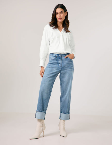 Jeans with Turn-Up Cuff