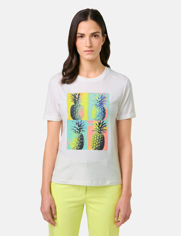 T-Shirt with Pineapple Print