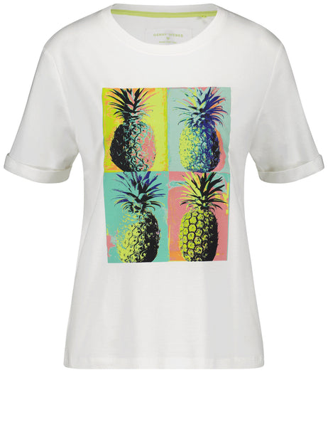 T-Shirt with Pineapple Print