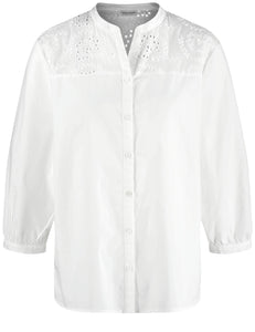 3/4 Sleeve Cotton Blouse