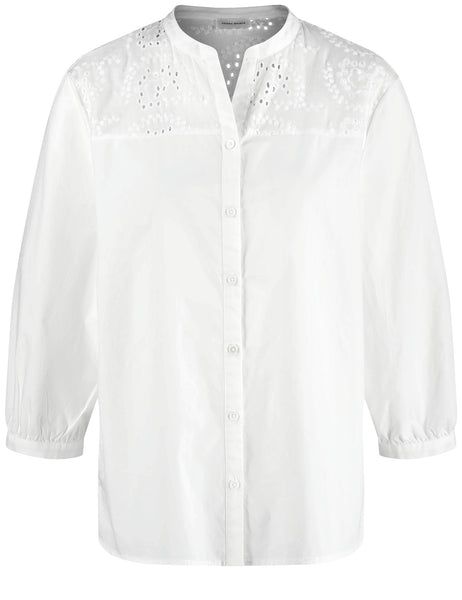 3/4 Sleeve Cotton Blouse