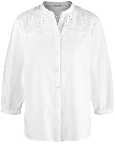 3/4 Sleeve Cotton Blouse