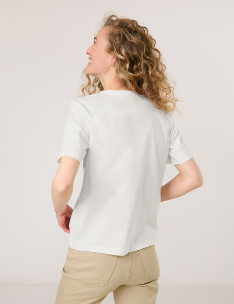 T-Shirt with Sequin Front