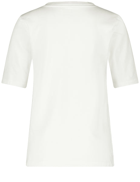 T-Shirt with Chiffon Trim