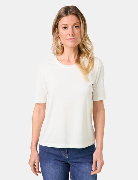 T-Shirt with Chiffon Trim