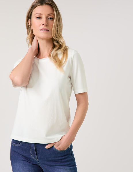T-Shirt with Chiffon Trim