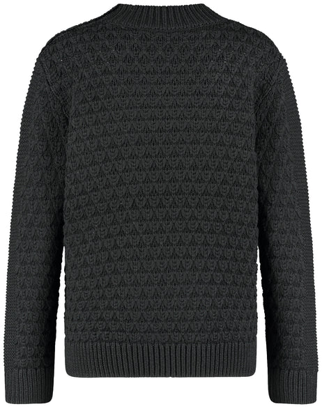 Textured Wool-Blend Knit