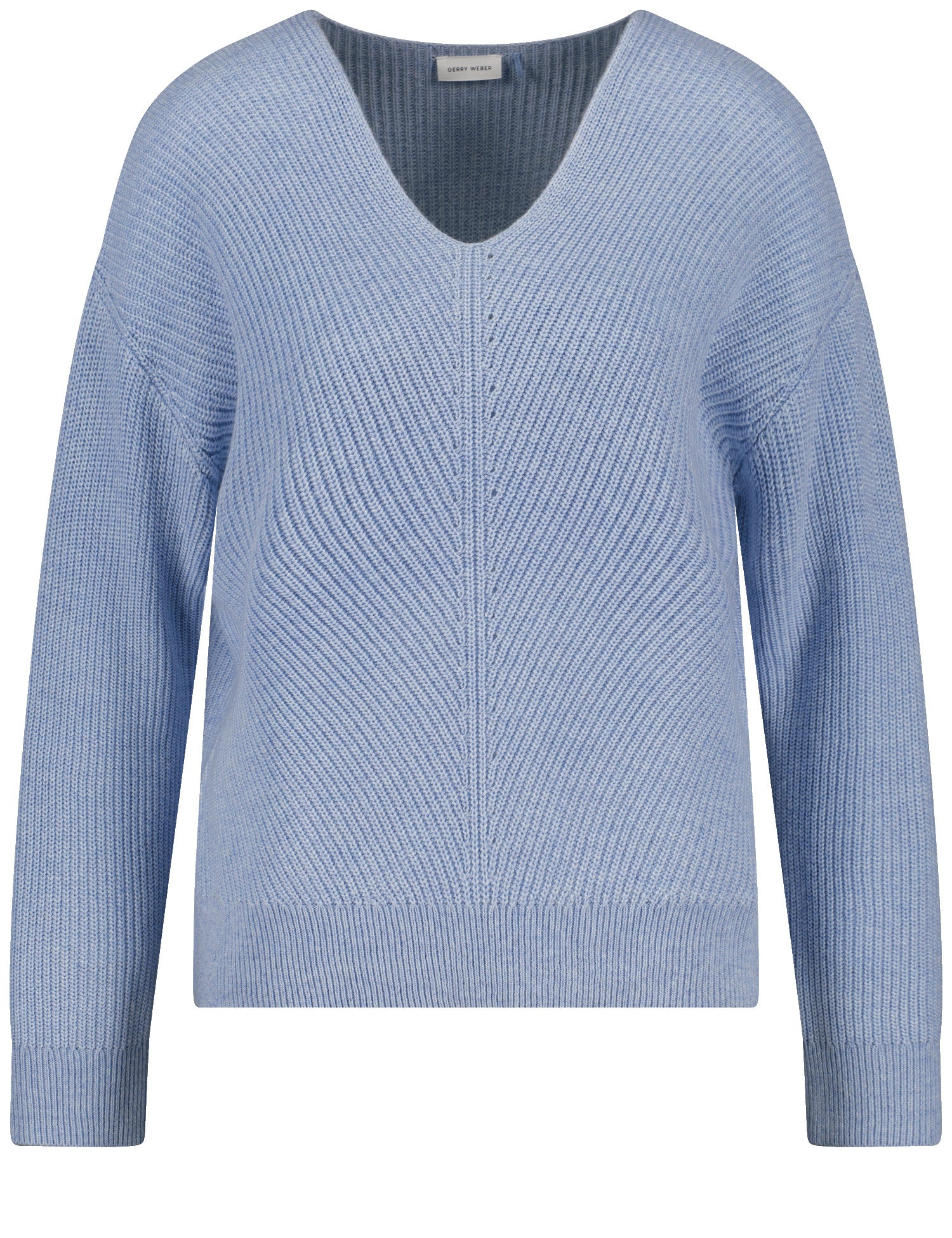Wool-Blend V-Neck Knit