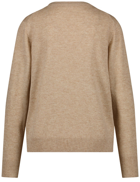 Wool/Cashmere Knit in Crew-Neck