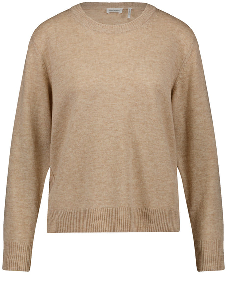 Wool/Cashmere Knit in Crew-Neck