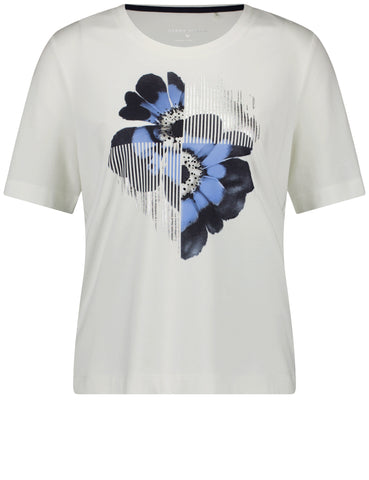 Maglietta Manica Lunga Gerry Weber Donna – Effetto Dévoré – Morbida In Poliestere E Viscosa