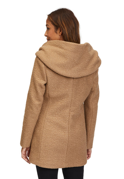 Boucle Coat with Hood