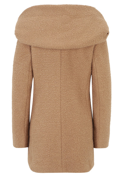 Boucle Coat with Hood