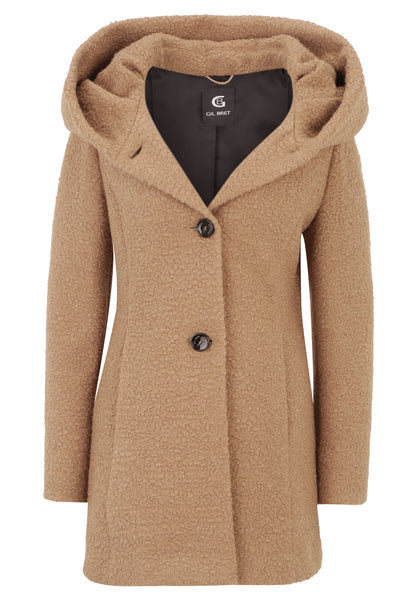 Boucle Coat with Hood