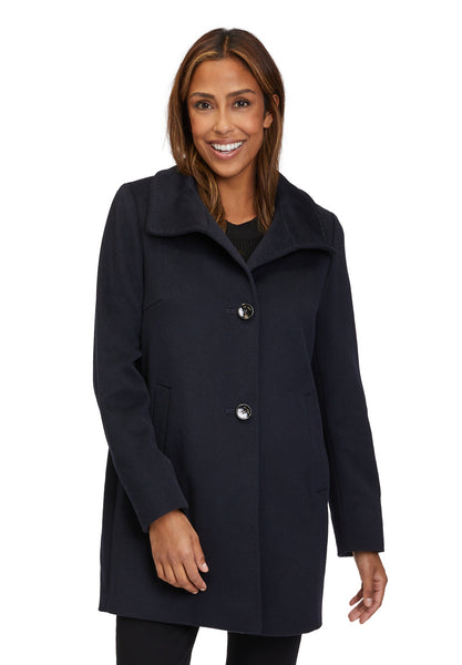 Coat in Wool/Cashmere/Cashgora Blend