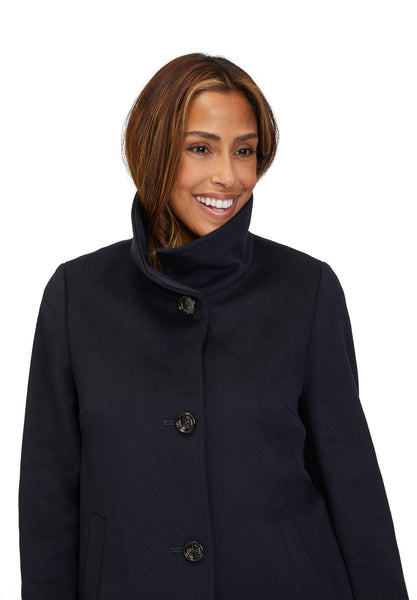 Coat in Wool/Cashmere/Cashgora Blend