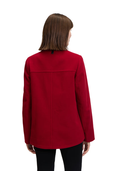 Short Coat with Stand-Up Collar