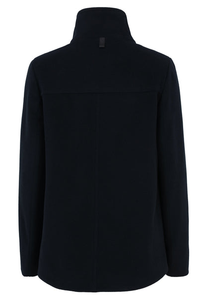 Short Coat with Stand-Up Collar