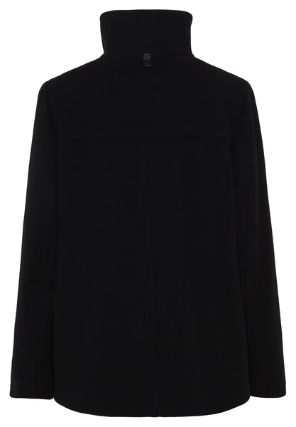 Short Coat with Stand-Up Collar