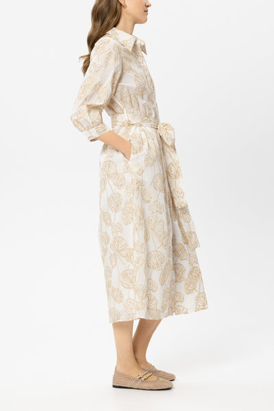 Shirt Dress with Embroidery