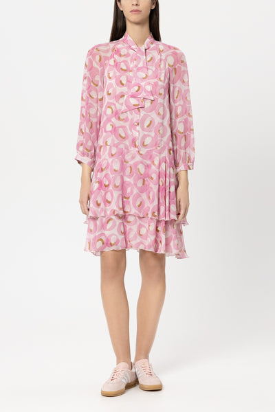 Boho Dress with Retro Print