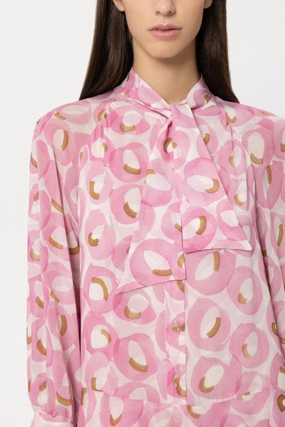 Boho Dress with Retro Print