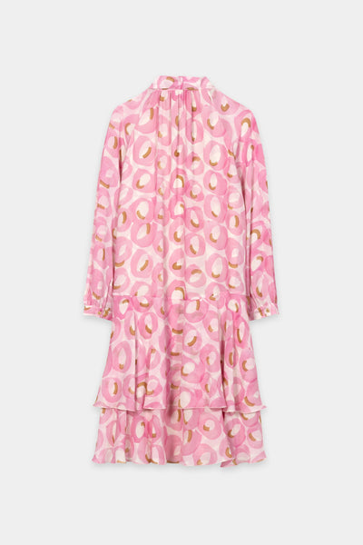 Boho Dress with Retro Print