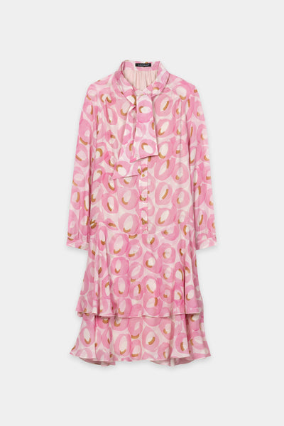 Boho Dress with Retro Print