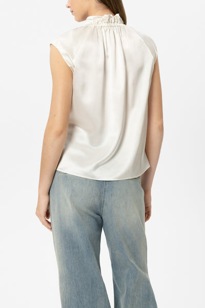 Sleeveless Silk Blouse