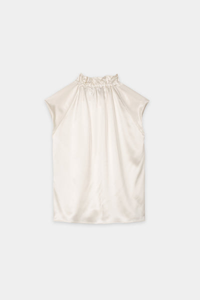 Sleeveless Silk Blouse