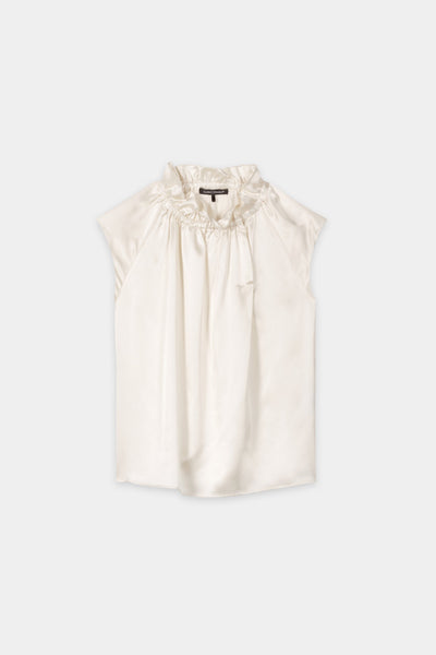 Sleeveless Silk Blouse
