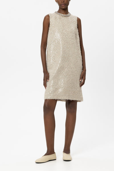 Shift Dress with Sequin