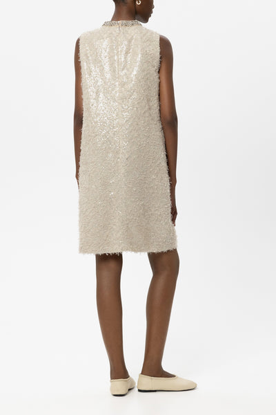 Shift Dress with Sequin