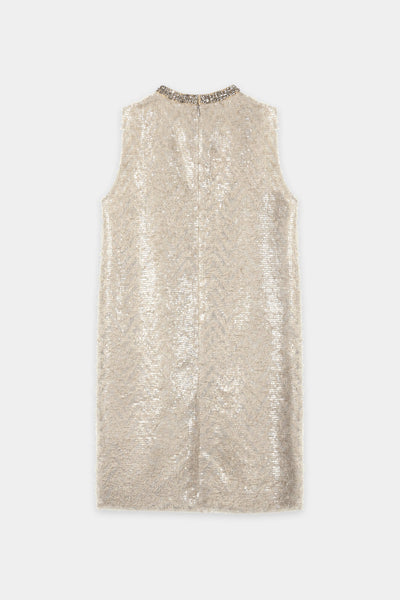 Shift Dress with Sequin