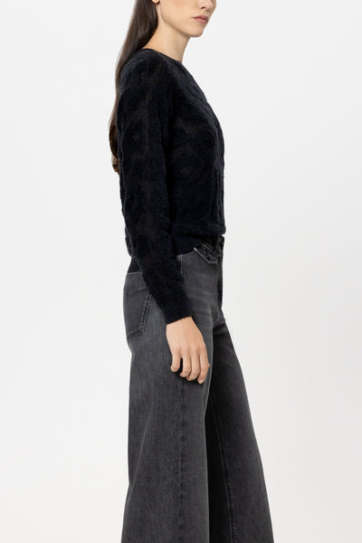 Pullover with Leopard Print